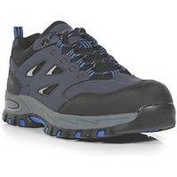 Regatta Mudstone S1 Size 7 Navy/Oxford Blue Water-Resistant Steel Toe Cap Safety Trainers (162JR)