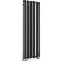 Terma Rolo Room 1800mm x 590mm 4297BTU Black Vertical Designer Radiator (162RH)