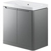 Floorstanding Vanity Unit & Basin Matt Grey 805mm x 460mm x 840mm (163PJ)