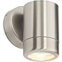 Saxby Atlantis Outdoor Wall Light Brushed Stainless Steel (163VY)