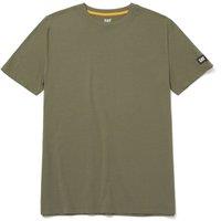 CAT Essentials Short Sleeve Tee Shirts Green Medium 38" Chest (164XT)