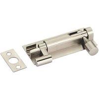 Smith & Locke Necked Door Bolt Satin Nickel 76mm (165PY)
