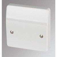 MK Logic Plus 45A Unswitched Cooker Outlet Plate White (16686)