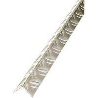 Rothley Checkerplate Aluminium Angle 1m x 24mm x 24mm (166JP)