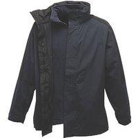 Regatta Defender III 3-in-1 Waterproof Jacket Navy/Black Small 44" Chest (166JW)