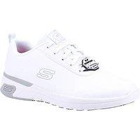 Skechers Marsing Gmina Size 8 Womens White Occupational Work Trainers (166PR)