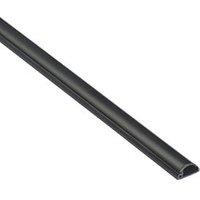 D-Line PVC Black Micro Trunking 16mm x 8mm x 2m (166RA)