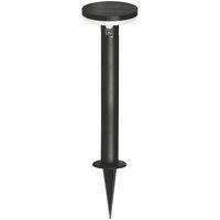 4lite Antheia Outdoor LED Solar-Powered Decorative Bollard Spike Light With PIR Sensor Black 270lm (166VH)