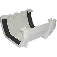 FloPlast uPVC Square Union Bracket White 114mm (16753)
