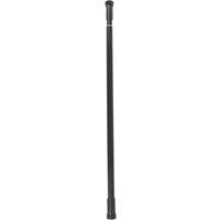 Straight Extendable Shower Curtain Rail Aluminium Black 700-1200mm (167RE)