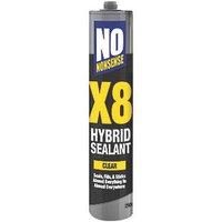 No Nonsense X8 Hybrid Sealant & Adhesive Clear 290ml (168HT)