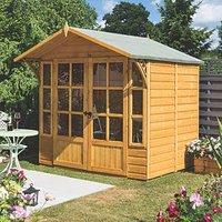 Rowlinson Eaton 6' 6" x 6' 6" (Nominal) Apex Timber Summerhouse (168PR)