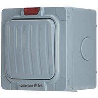 Contactum IP66 10AX 1-Gang Weatherproof Outdoor Intermediate Switch (169RP)