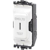 MK Grid Plus 20A Grid DP Key Switch White with Colour-Matched Inserts (171JR)