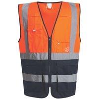 Regatta Pro Executive Hi-Vis Vest Orange/Navy Small 37.5" Chest (171TW)