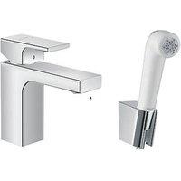 Hansgrohe Vernis Shape 100 Basin Tap with Bidet Hand Shower Chrome (171VG)