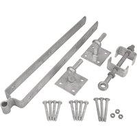 GateMate Adjustable Hinge Set/Hooks on Plate 6 Pieces (171YV)