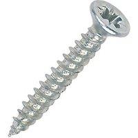 Quicksilver PZ Double-Countersunk Thread Cutting Woodscrews 10ga x 1" 200 Pack (17225)