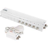 Labgear LDL206BLP 6-Way Aerial Amplifier with Bypass (172JR)