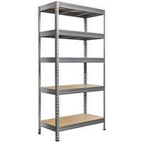 5-Tier Metal Garage Shelving Unit 900mm x 450mm x 1800mm (172PH)