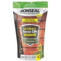 Ronseal Ultimate Fence Life Concentrate 950ml Forest Green Shed & Fence Paint (172RV)