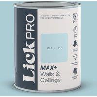 LickPro Max+ 1Ltr Blue 08 Matt Emulsion Paint (172TM)