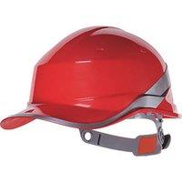 Delta Plus Diamond V Premium Push-Button Safety Helmet Red (1734R)