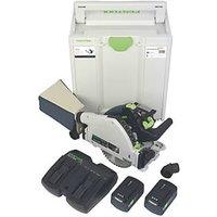 Festool TSC 55 5.0 Kebi-Plus/XL 18V 2 x 5.0Ah Li-Ion Airstream & Bluetooth 160mm Brushless Cordless Plunge Saw (173HN)