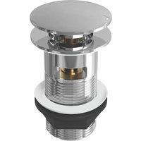 ETAL Slotted Mushroom Push Button Basin Waste Chrome 66mm (173VN)