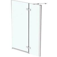 Ideal Standard i.life Frameless Silver 2-Panel Hinged Bath Screen Left-Handed 1000-1025mm x 1505mm (174KU)