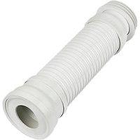 FloPlast Flexible Straight Connector White 160-300mm (17529)