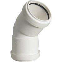 FloPlast Push-Fit Obtuse Bend White 135 (45) 40mm (17596)
