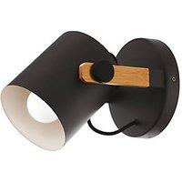 Eglo Hornwood Cylindrical 1-Light Wall Spotlight Black (175PL)