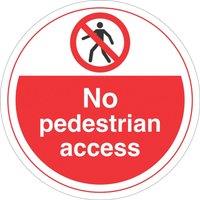 Essentials No Pedestrian Access Floor Sign 450mm x 450mm (175YU)