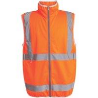 Regatta Pro Zip Collar Hi-Vis Vest Orange X Large 43.5" Chest (176VF)