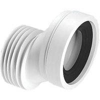 McAlpine Rigid 40mm Offset Toilet Pan Connector White 130mm (1772P)