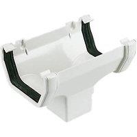 FloPlast uPVC Square Running Outlet White 114mm x 65mm (17746)