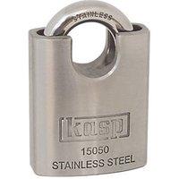 Kasp K15050D Stainless Steel Waterproof Closed Shackle Padlock 50mm (1779T)