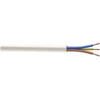 Time 3093Y White 3-Core 0.75mm Flexible Cable 25m Drum (177JY)