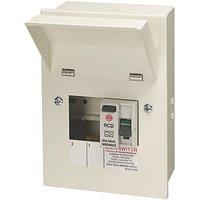 Wylex 4-Module 2-Way Part-Populated RCD Incomer Consumer Unit (179JK)