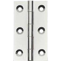Polished Chrome Solid Drawn Butt Hinges 51mm x 29mm 2 Pack (179PR)