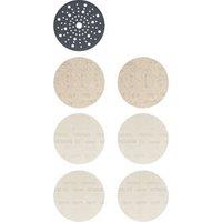 Bosch Expert M480 80 / 120 / 180 Grit Mesh Wood Sanding Net Starter Kit 150mm 7 Pack (179RR)