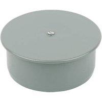 FloPlast Push-Fit Socket Plug Grey 110mm (18082)