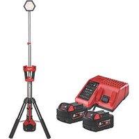 Milwaukee M18 SAL2-502B 2.2m 18V 2 x 5.0Ah Li-Ion RedLithium High Output Cordless Stand Light (181GE)