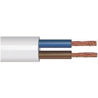 Time 2182Y White 2-Core 0.5mm Flexible Cable 10m Coil (181PY)