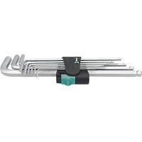 Wera 950/9 SB Metric Hex Plus 1 & Ball End Long L-Key set 9 Pieces (181TX)