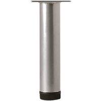 Rothley Round Furniture Leg Silver 150mm (18211)