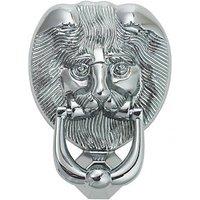 Fab & Fix Lions Head Door Knocker Polished Chrome 98mm x 136mm (1829P)