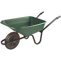 Walsall The Shire Pneumatic Wheels Wheelbarrow Green 90Ltr (182HX)