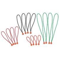 Smith & Locke Assorted Bungee Set 150-450mm x 4mm 16 Pieces (182XT)